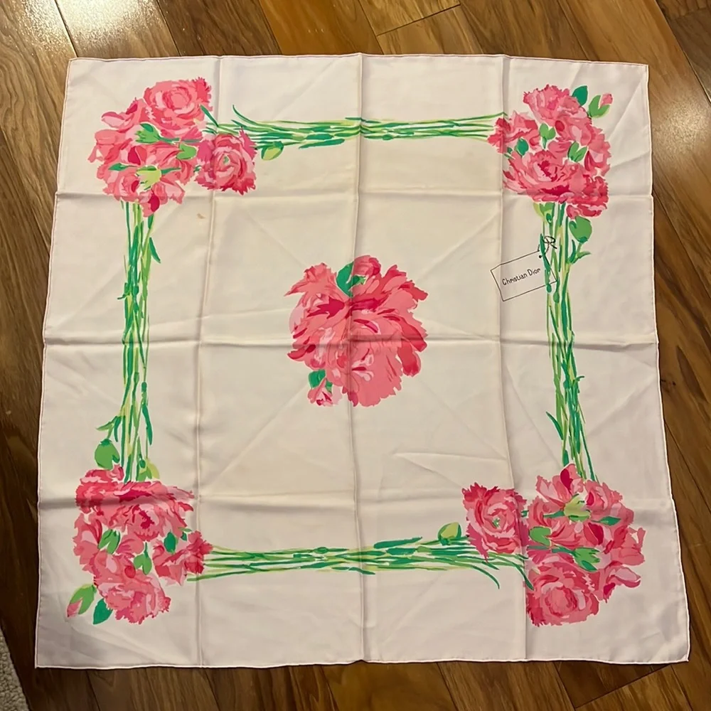 Authentic Christian Dior Silk Scarf
